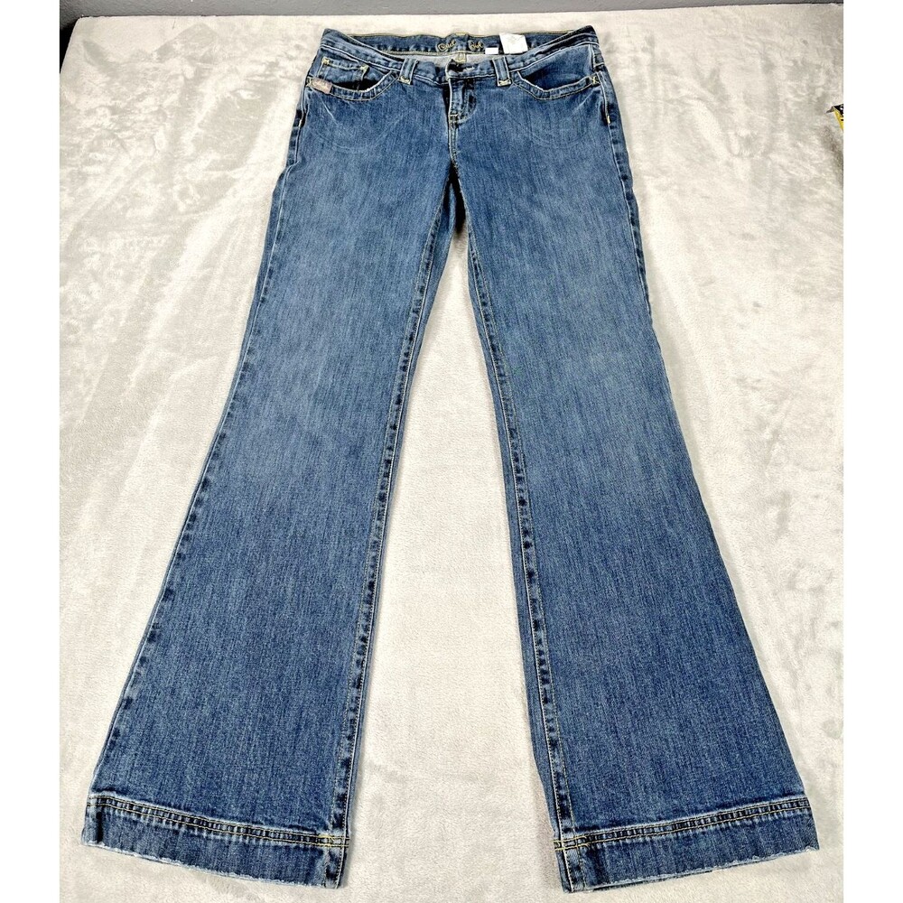 Cruel Girl Hannah Jeans Womens 9L Bootcut Flap Pocket Contrast Stitch Western